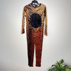 Charades Child Medium Short Fur Cat One-Piece Halloween Costume Cheetah Romper